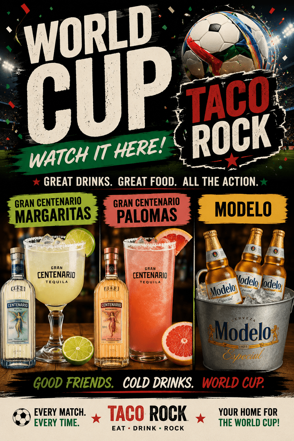 Taco Rock World Cup HQ
